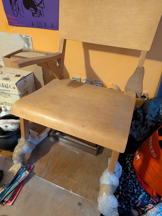 Dziecięce krzesło bujane drewniane