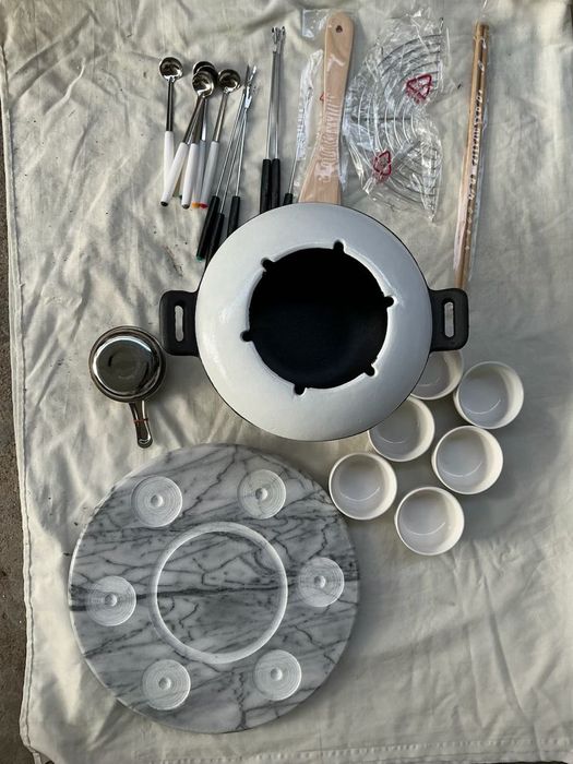 Conjunto fondue chocolate