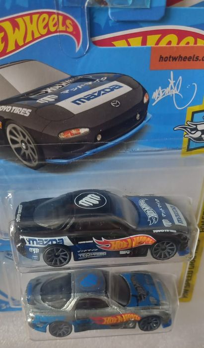 Conjunto 2, 95 Mazda RX-7 hot wheels 1 deles é zamac 2019