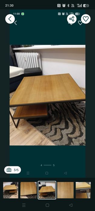 Sprzedam stolik kawowy drewniany nowoczesny design