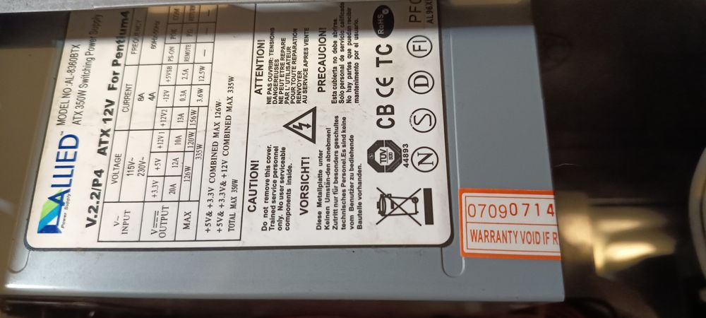 Torre pc computador antigo