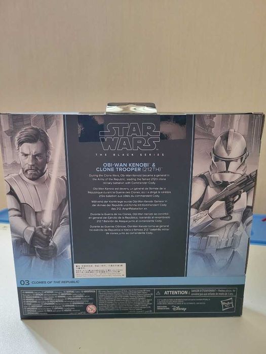 Figuras Star Wars Black series Obi-Wan Kenobi & Clone Trooper 212th