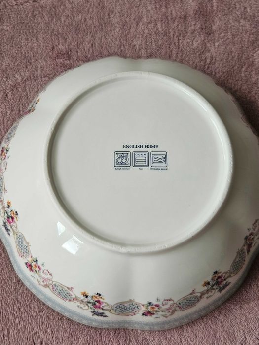 Porcelanowa miska z kwiatami ENGLISH HOME