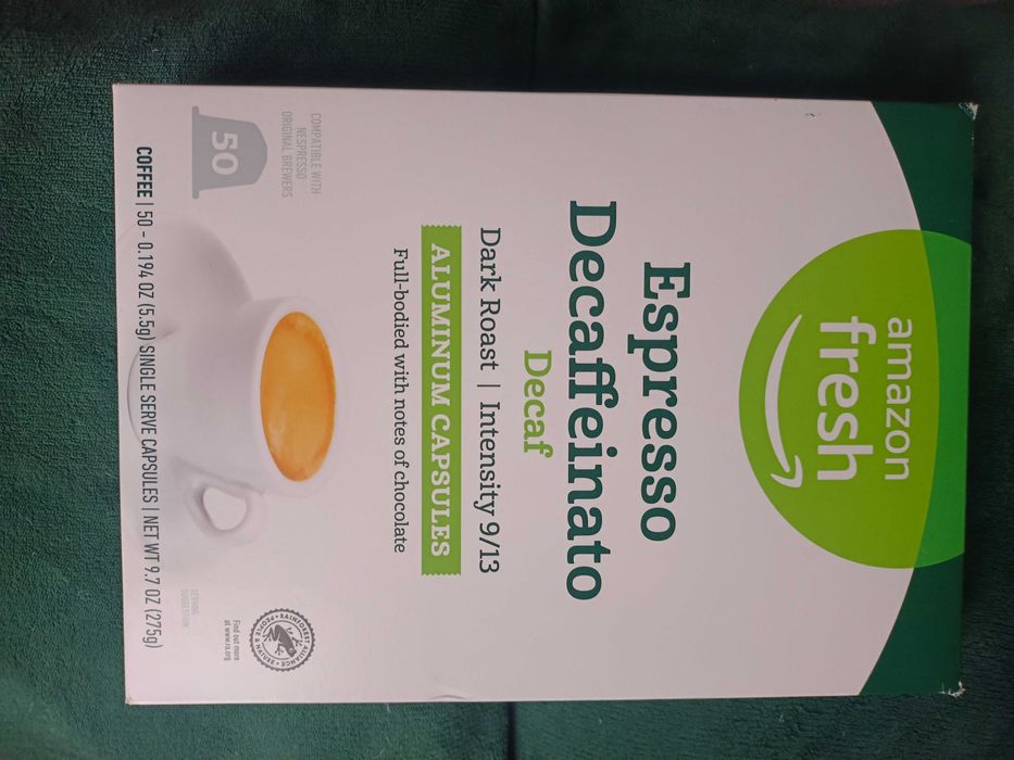 Kawa bezkofeinowa Amazon Fresh do Nespresso Orginal 50 kapsułek