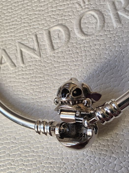 Bransoletka Pandora dla dziecka ze zapięciem Stitch Disney 19 cm