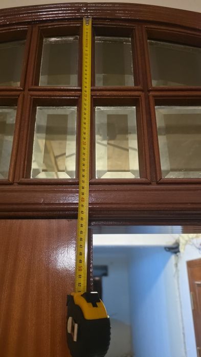 Portas de interiores em madeira  e vidro