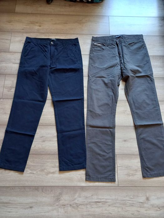 Spodnie męskie jeans kant eleganckie L