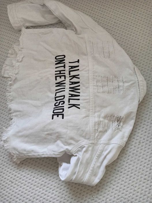 kurtka jeansowa S - M Biala, Granatowa