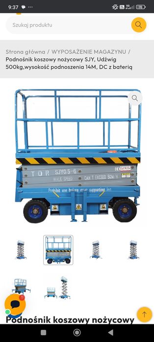 Podnośnik hydrauliczny, usługi operatora