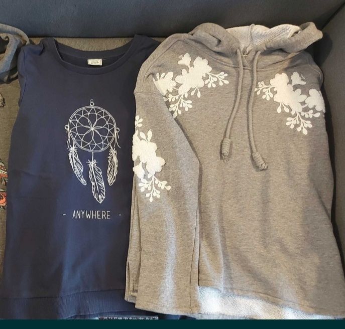 Худи Even&Odd серое L/реглан H&M XS/свитшот Pimkie синий  Ловец снов S