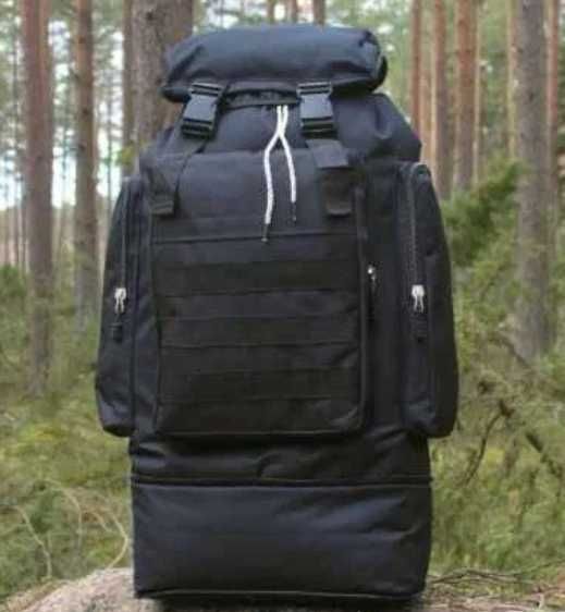 Тактичний рюкзак 70 л рюкзак для військових чорний