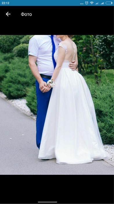 Свадебное платье безумно красивое. Весільна сукня.