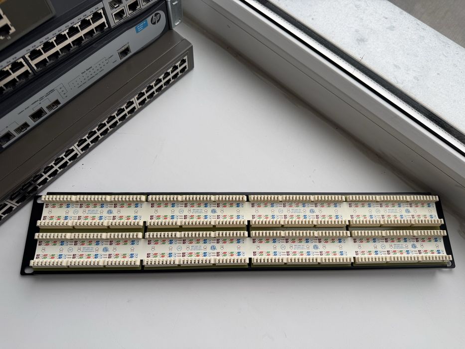 Патч-панель 48 портів CAT5e (rack 19)