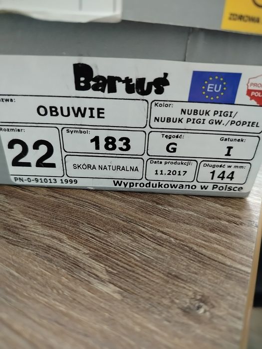 Sprzedam skórzane trzewiki Bartuś