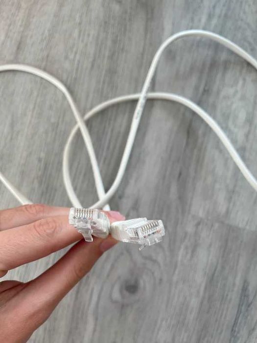 Kabel przewód do komputera sieć LAN biały 1.45 m