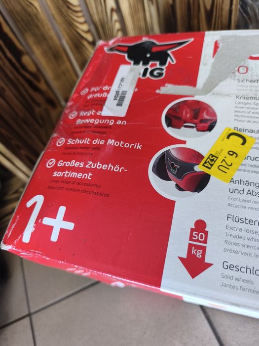 Jeździk pchacz czerwony