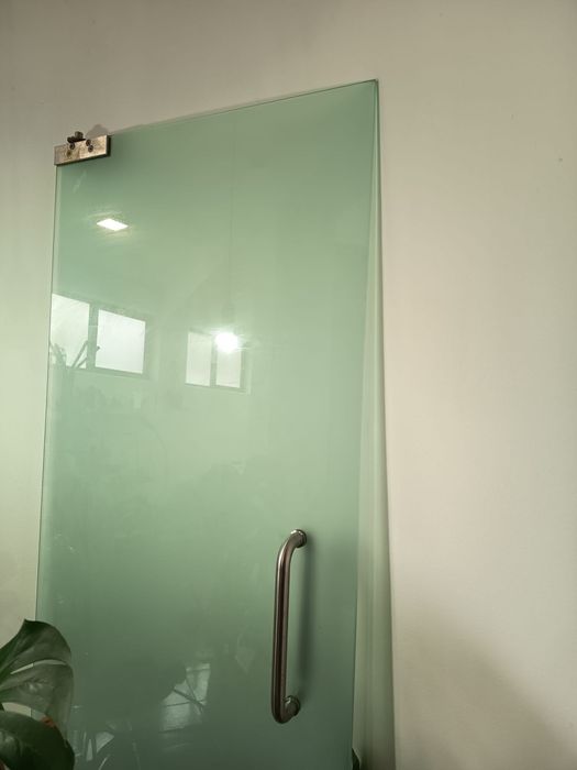 Porta de vidro temperado