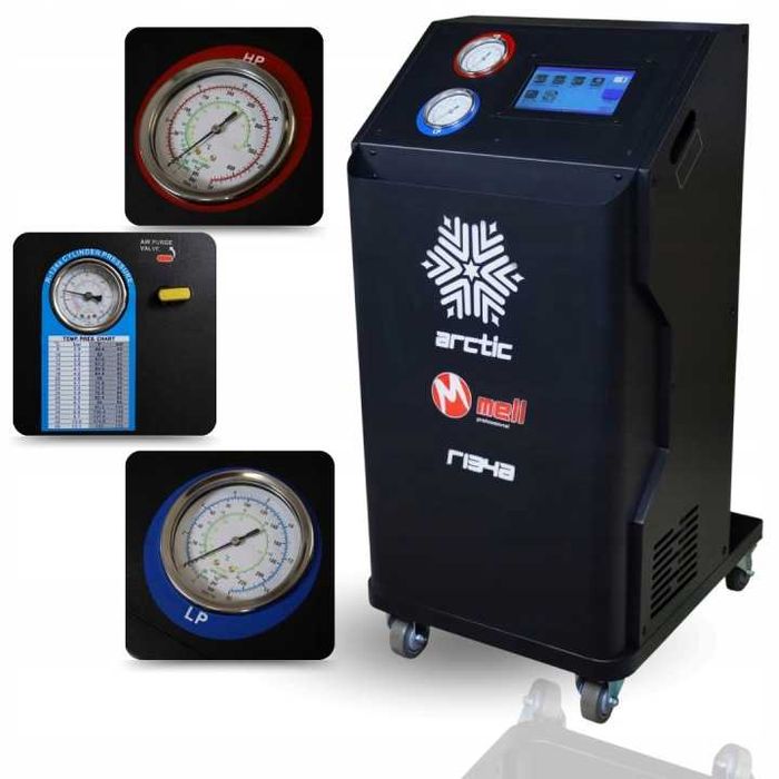 Stacja Klimatyzacji MELL PRO ARCTIC R134A / 1234YF Automat Baza Danych Ozonator GRATIS FV