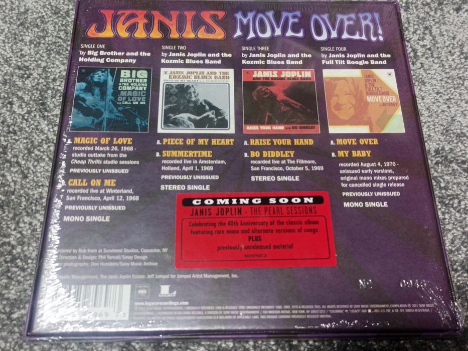 Janis Joplin - Janis: Move Over! (Ed. Limitada e Numerada - Selado)