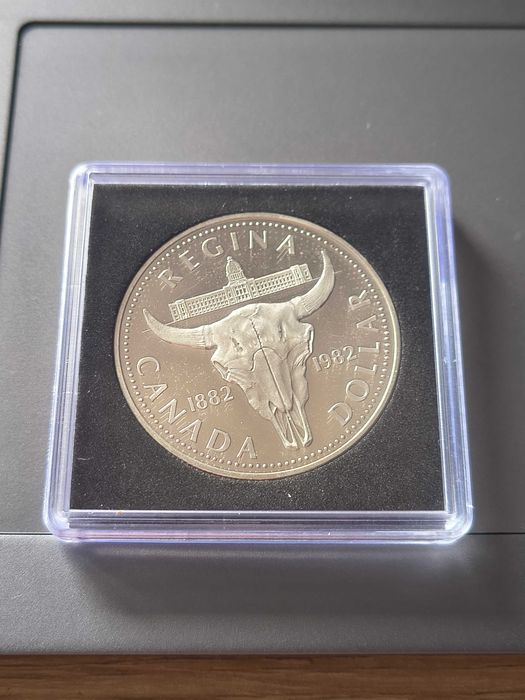 Dolar 1982 Lustrzany Kanada Regina