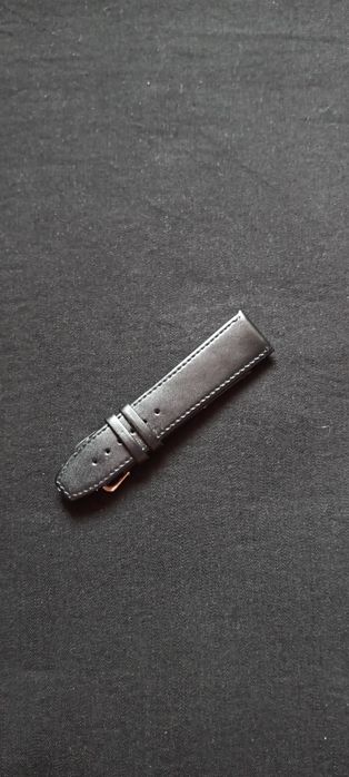 czarny męski pasek do zegarka 24 cm