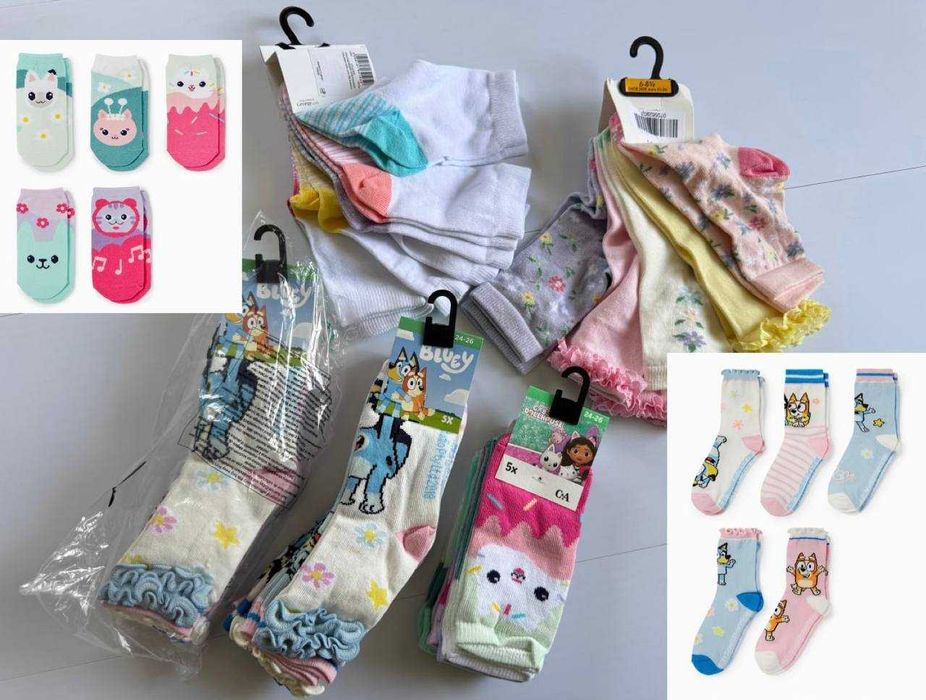 Набори шкарпеток р-ри 22, 23, 24, 25, 26 (шкарпетки для дівчаток)