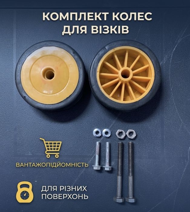 Комплект універсальних коліс із кріпленням (2 шт.)