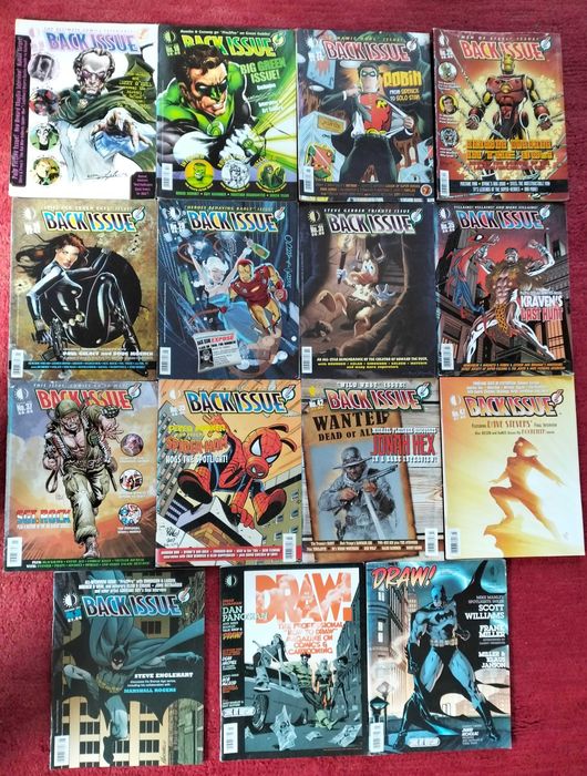 Backissue! e Draw! - 15 números em inglês (2004 - 2011) História BD