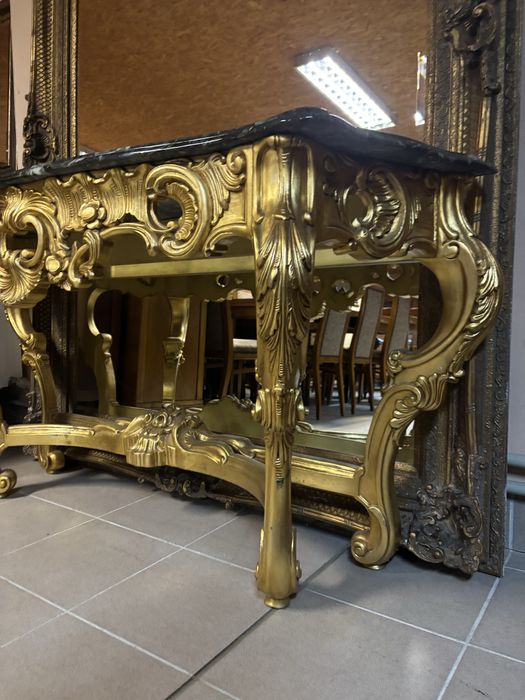 Piękna Włoska Duża Stylowa Złota Konsola 160 cm Silik Zapraszam:)