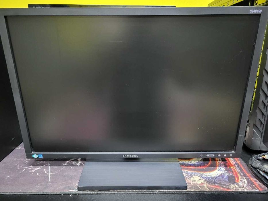 Monitor - Samsung S24C450DW - ruchoma wysokość - uszkodzona matryca