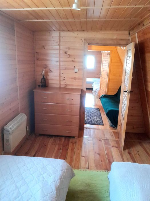 Wynajem Radzyń Sława  domek nad jeziorem Leśna Chatka 8-11 osób