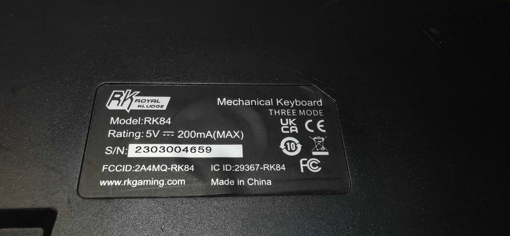 Klawiatura mechaniczna Royal Kludge RK84 Czarna RGB