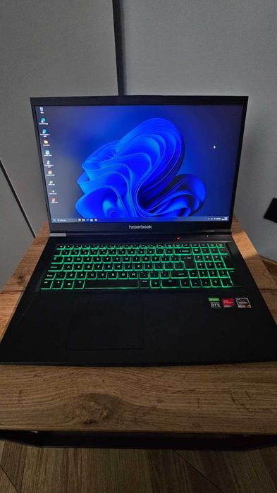 HYPERBOOK Pulsar Z17 ZEN 4800H RTX2060 16GB RAM 2x SSD 256GB 1TB MODY