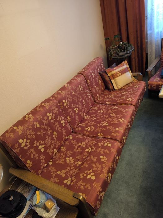 Komplet wypoczynkowy – Swarzędzka Fabryka Mebli „Sjesta” vintage