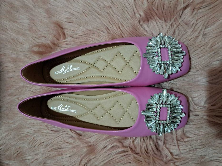 Buty rozowe baleriny