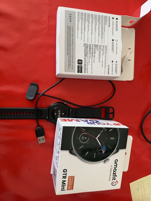 Smartwatch Amazfit GTR Mini – Como novo + caixa e carregador