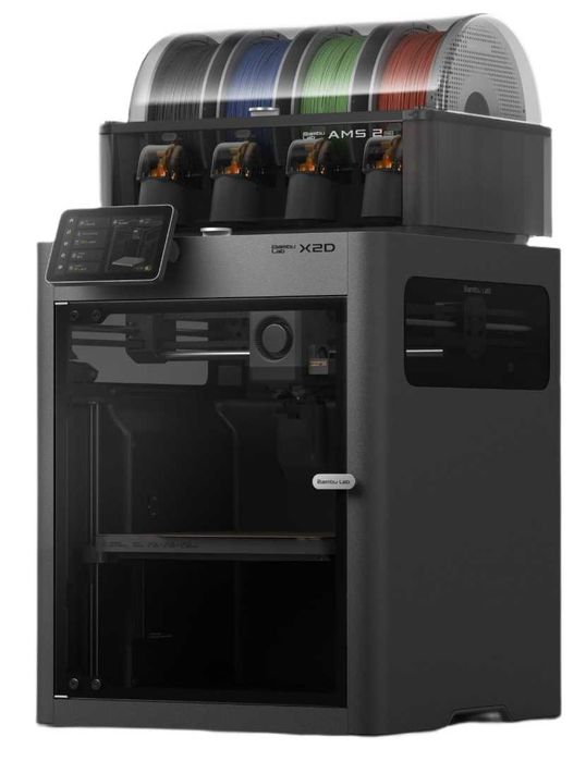 3D-принтер Bambu Lab X2D AMS Combo модель PF004-P+SA007 Automatic Material System (AMS) бамбулаб комбо