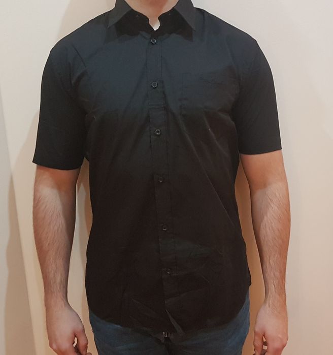 Nowa oryginalna koszula męska Pierre Cardin medium czarna