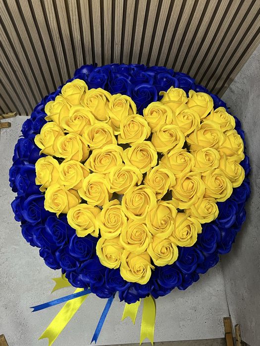 Букет из мыльных роз, мильні букети, 101 роза