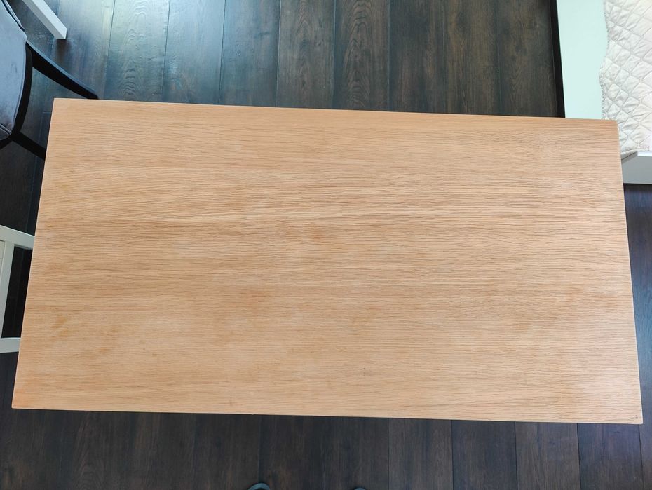 Hübsch - Biurko dębowe z szufladą i schowkiem