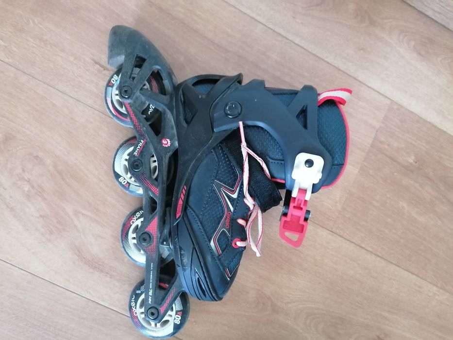 Patins em linha oxelo rosa