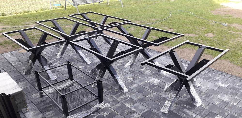 Noga metalowa pająk, stół pająk, krzyżak, stół na taras