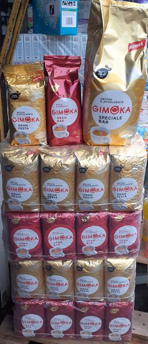 Кофе Gimoka,Джимока зерно 1 кг,3 кг Gran Bar,Gran Festa,Италия