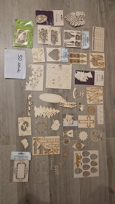 Zestaw telturek do scrapbookingu ok.50 sztuk [nr 14]