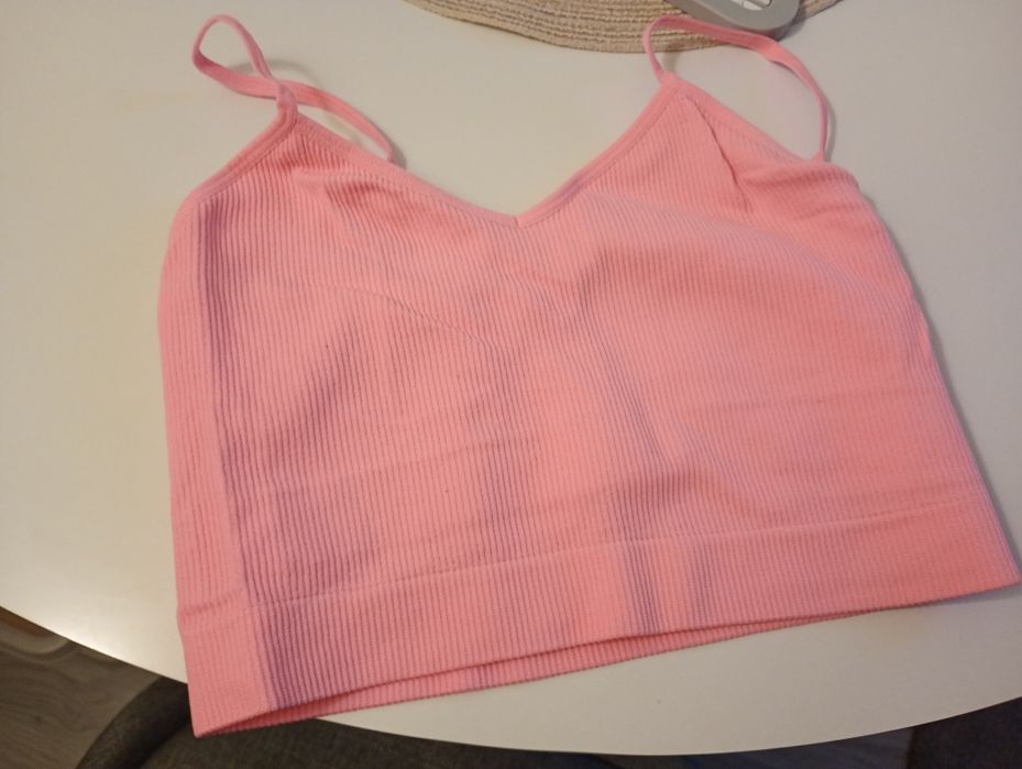 Stanik sportowy top adidas h&m primark 3 sztuki