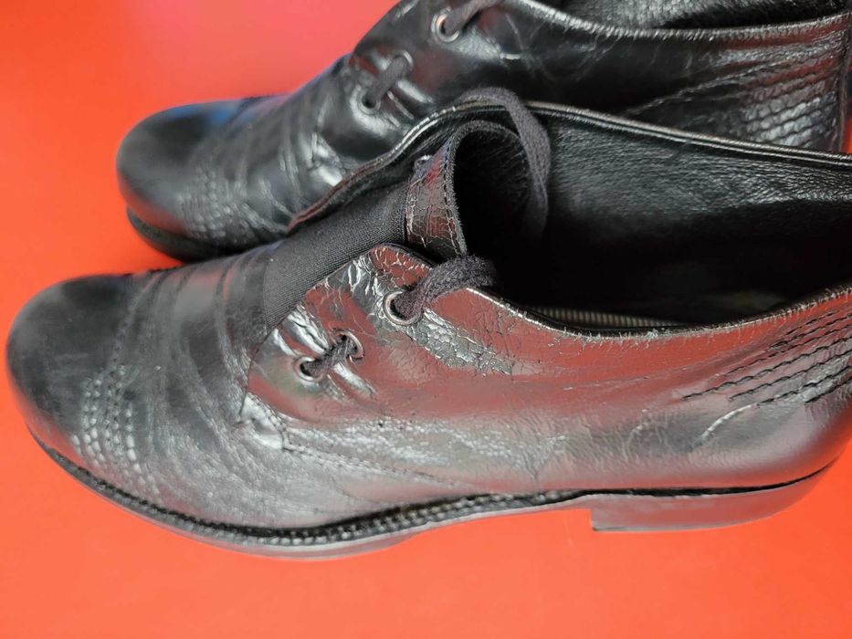 czarne buty skórzane Prima moda, rozmiar 44