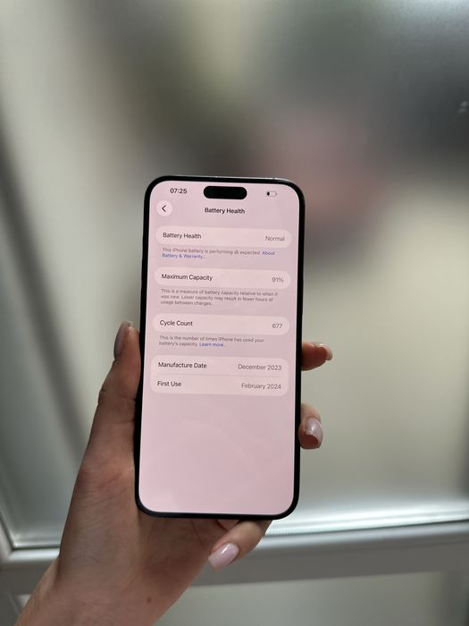 Used iPhone 15 Pro Max 256Gb Blue Titanium Esim