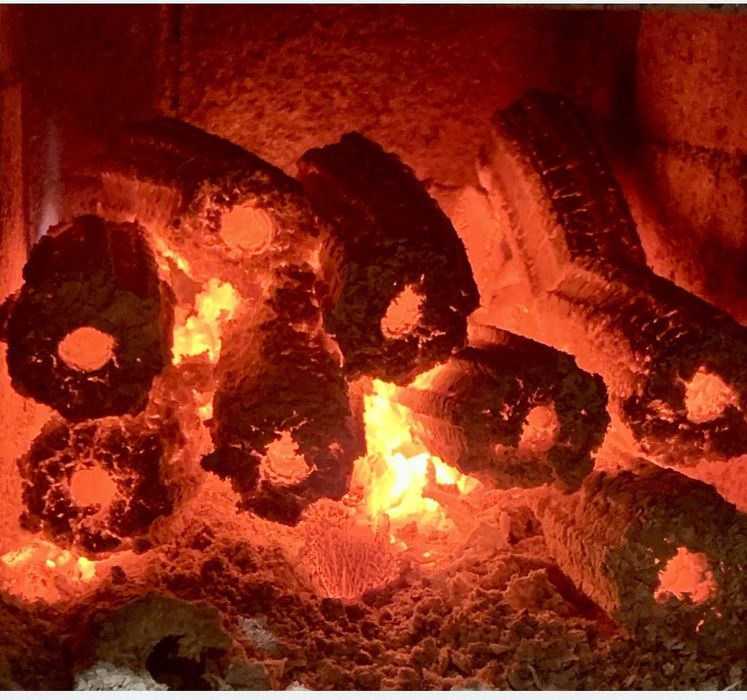 Топливные брикеты длительного горения из подсолнечника!