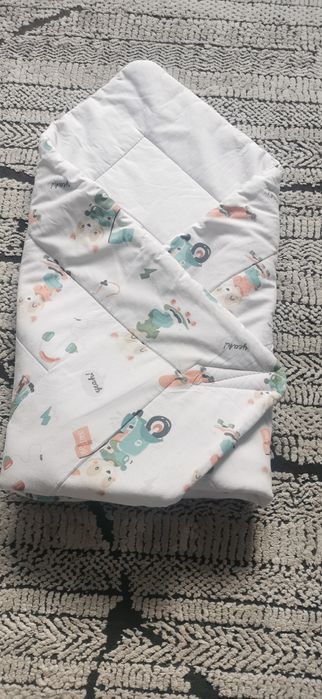 Becik rożek niemowlęcy biały