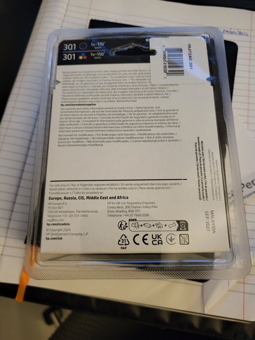 Pack original HP 301460313723289610241